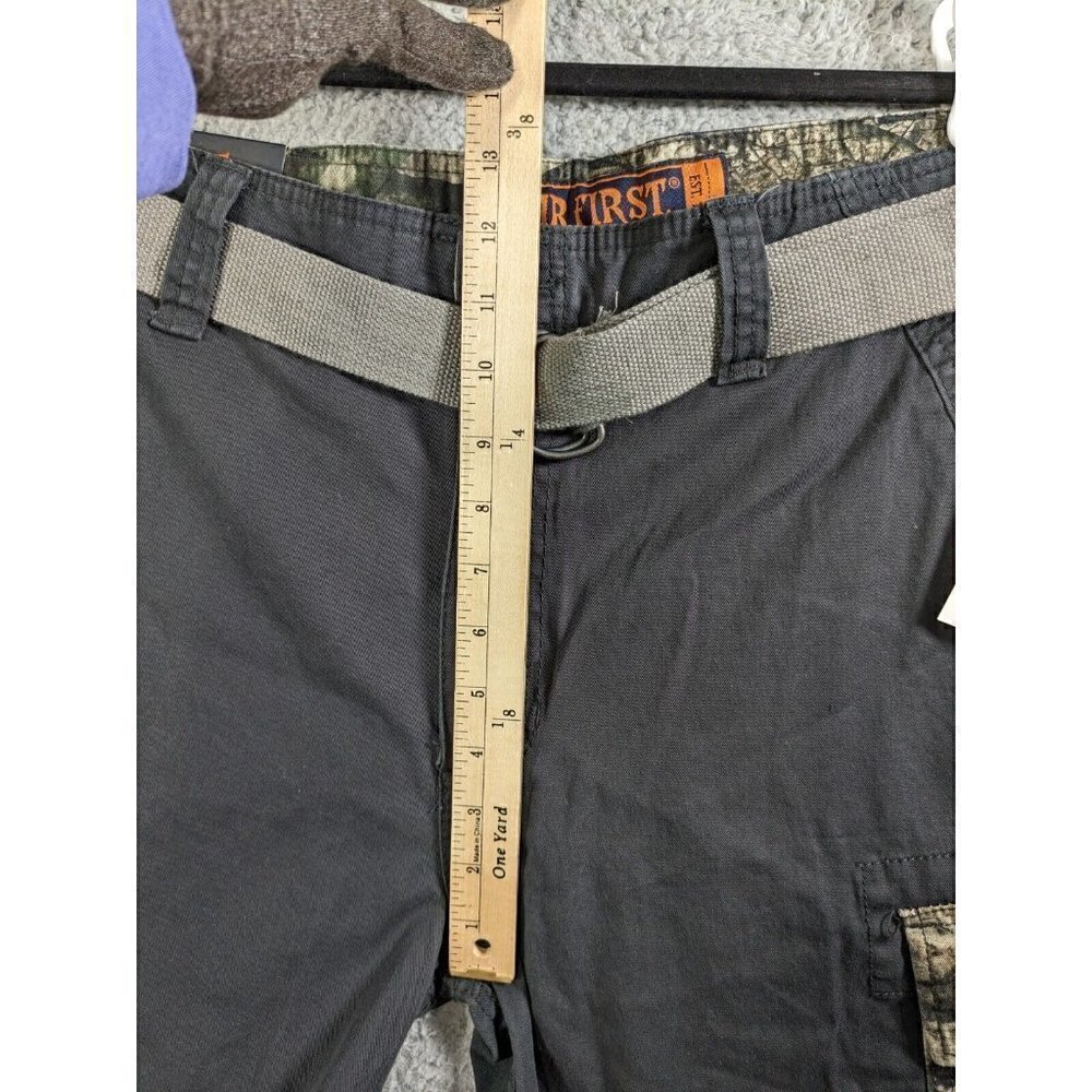 Wear First Shorts Mens 38 Cargo Camo Mossy Oak Treestand Belted Cargo - Picture 11 of 16